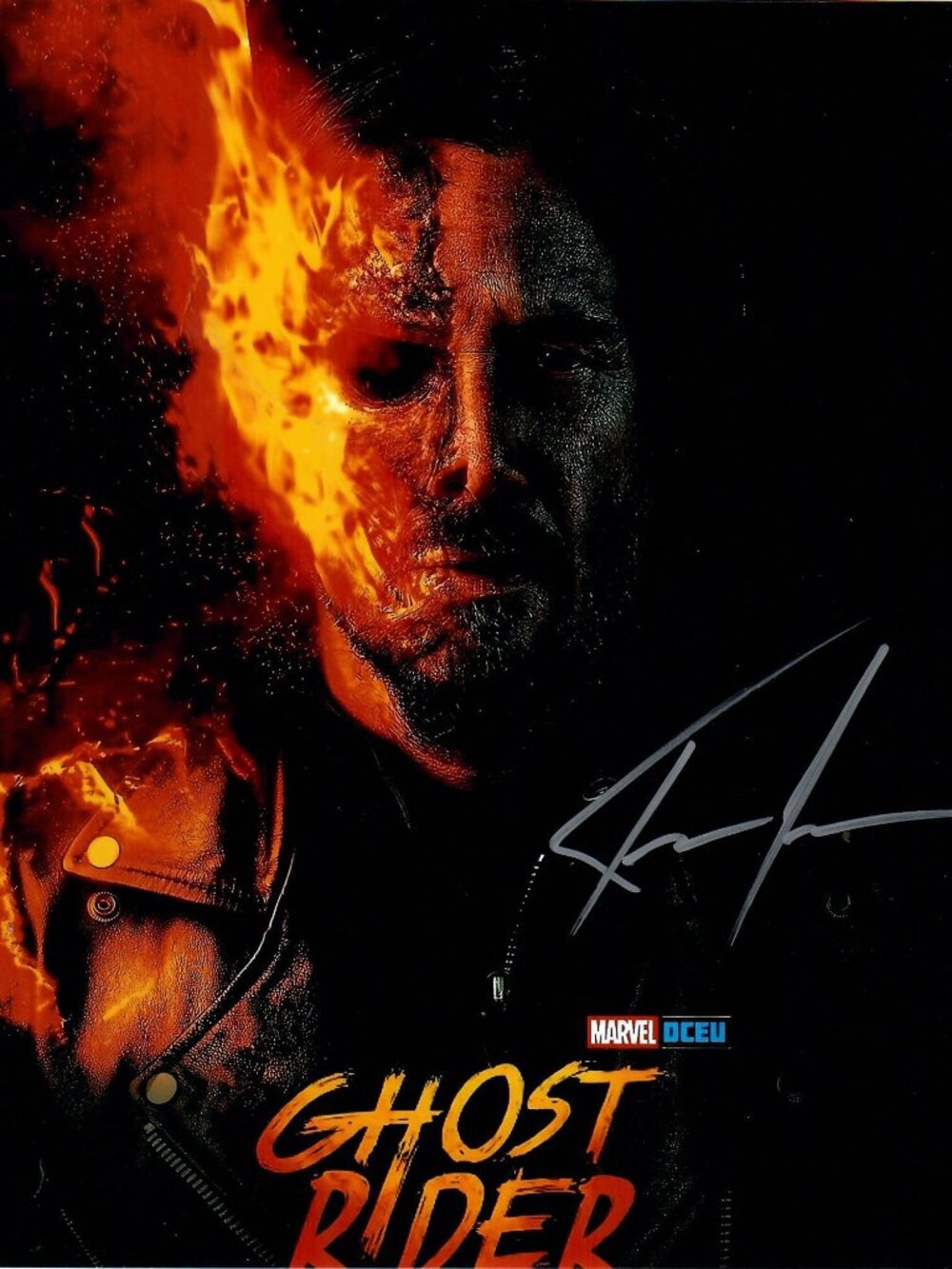 Keanu Reeves Ghost Rider Marvel DCEU Movie Actor Signed 8 x 10 Photo